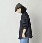 45 Petit Denim Long-Sleeve Bow-Tie Coupé Shirt Nou