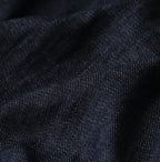 45 Petit Denim Long-Sleeve Bow-Tie Coupé Shirt Nou