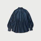 45 Petit Denim Long-Sleeve Bow-Tie Coupé Shirt DIstressed