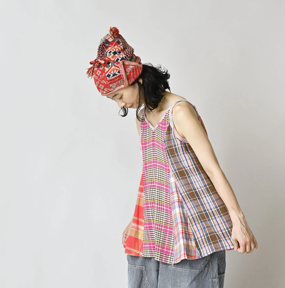 Takaramono Indian Patchwork Umbrella Camisole