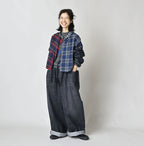 Indigo Takaramono Indian Patchwork Military Mini Smock