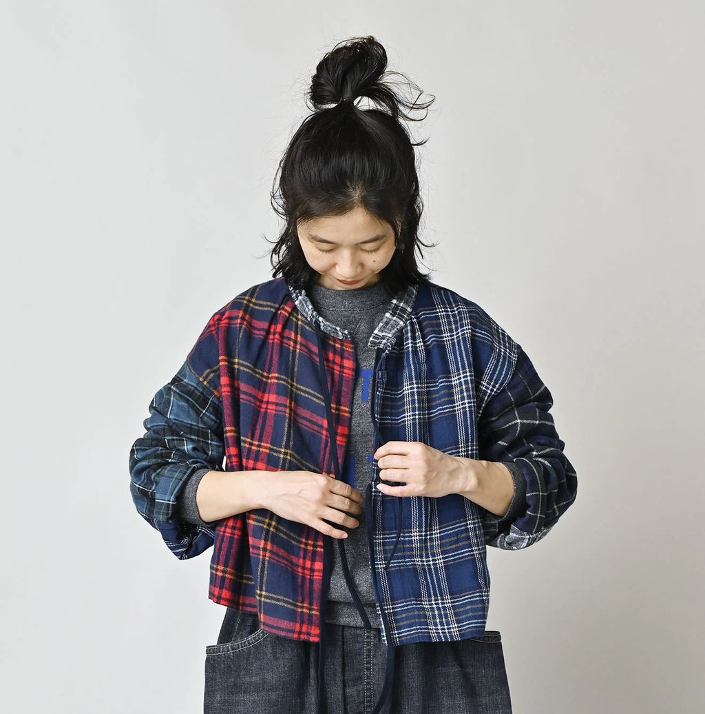 Indigo Takaramono Indian Patchwork Military Mini Smock