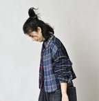 Indigo Takaramono Indian Patchwork Military Mini Smock