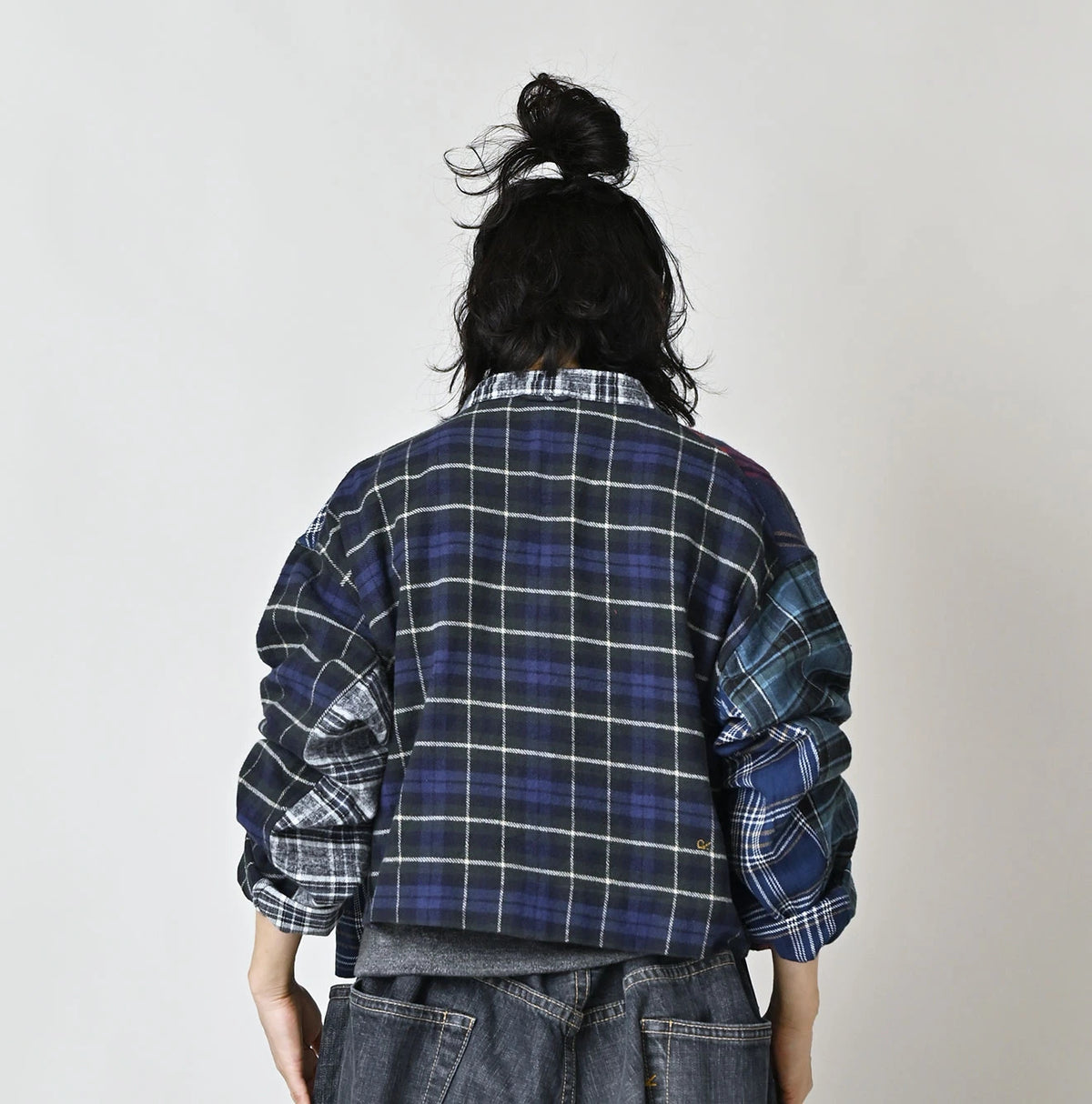 Indigo Takaramono Indian Patchwork Military Mini Smock