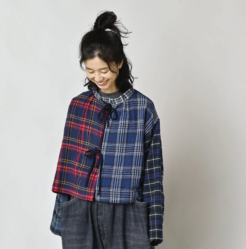 Indigo Takaramono Indian Patchwork Military Mini Smock