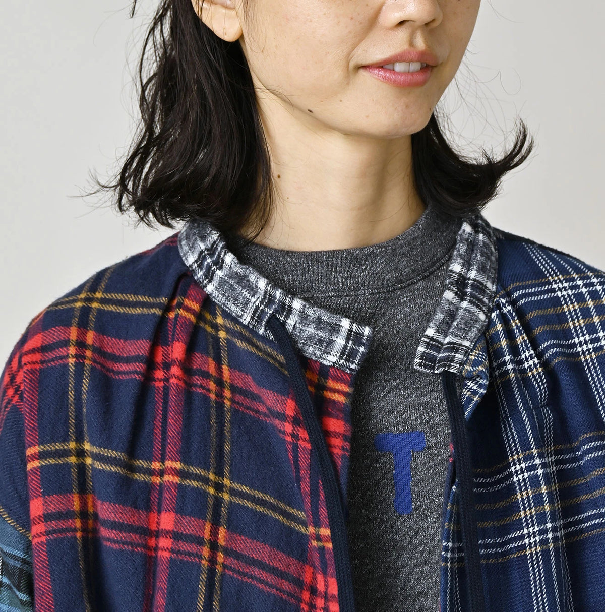 Indigo Takaramono Indian Patchwork Military Mini Smock