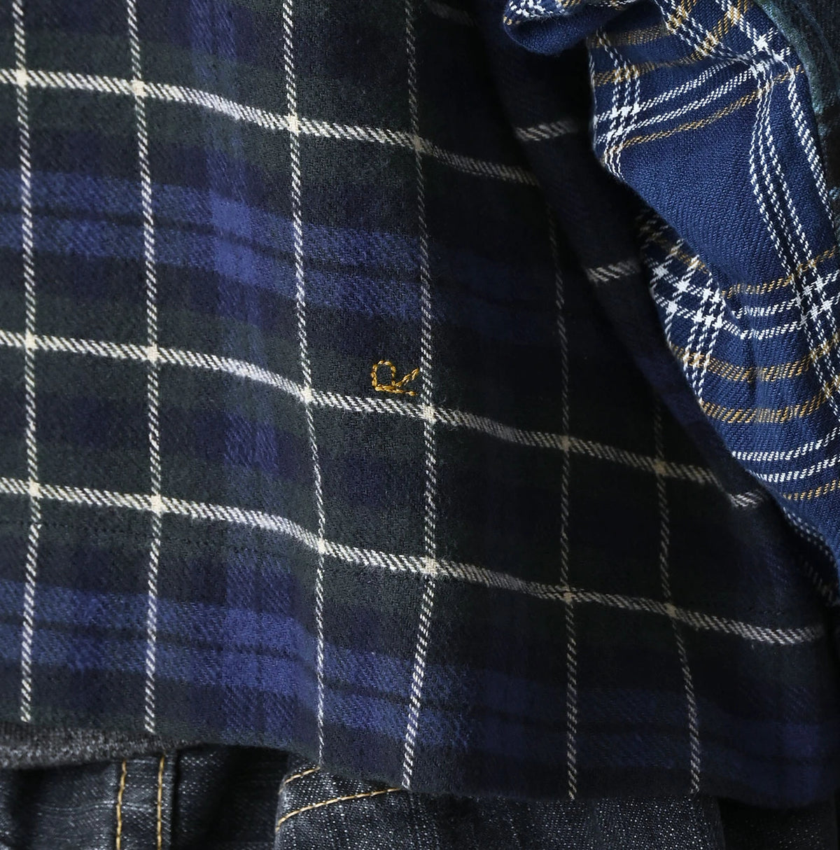 Indigo Takaramono Indian Patchwork Military Mini Smock