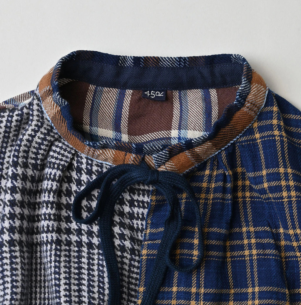 Indigo Takaramono Indian Patchwork Military Mini Smock