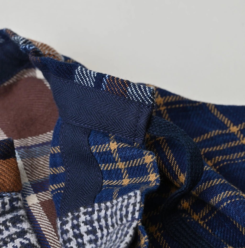Indigo Takaramono Indian Patchwork Military Mini Smock