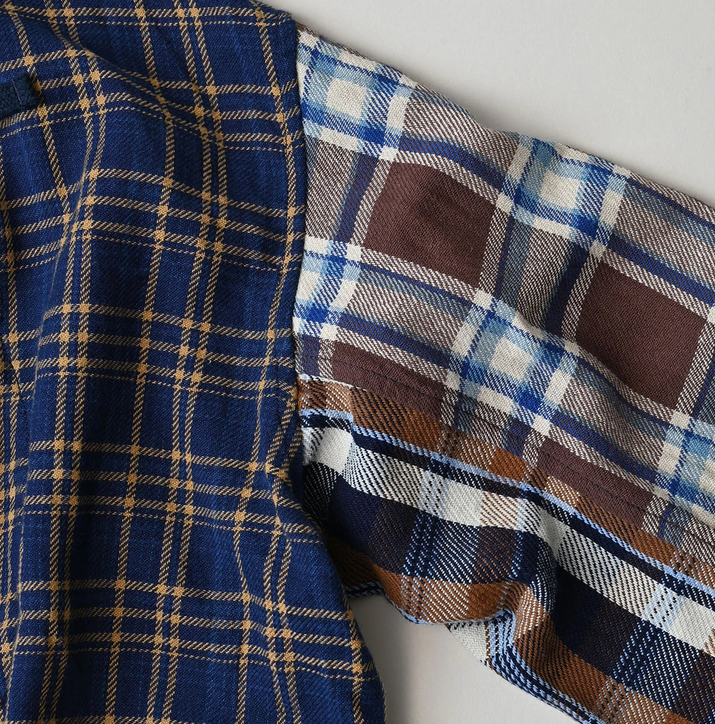 Indigo Takaramono Indian Patchwork Military Mini Smock