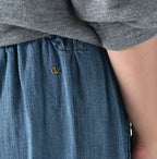 45 Petit Denim Tiered Frill Petit Skirt Distressed Detail