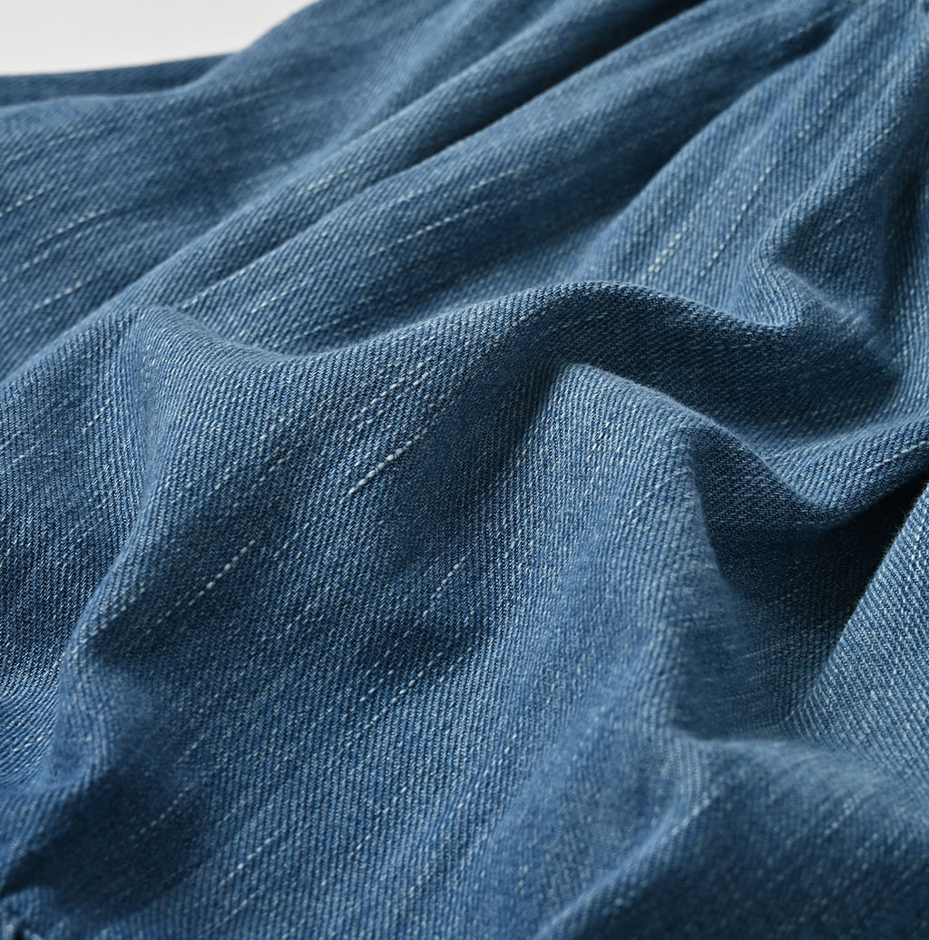 45 Petit Denim Tiered Frill Petit Skirt Distressed Detail