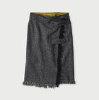 Donegal Tweed Wrapped Skirt