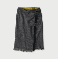 Donegal Tweed Wrapped Skirt