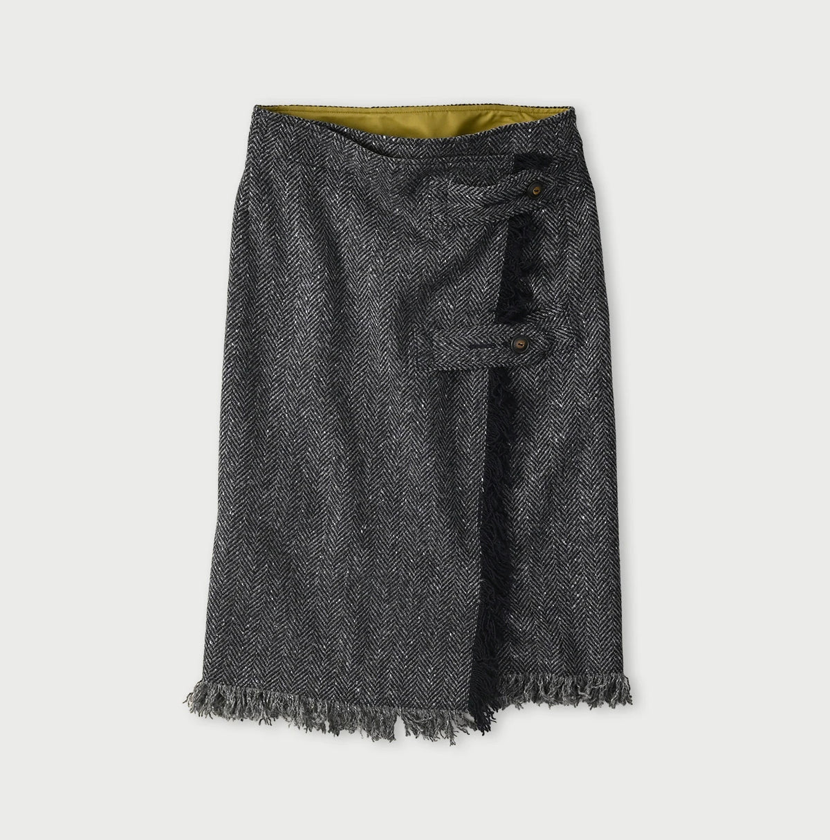 Donegal Tweed Wrapped Skirt