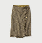 Donegal Tweed Wrapped Skirt