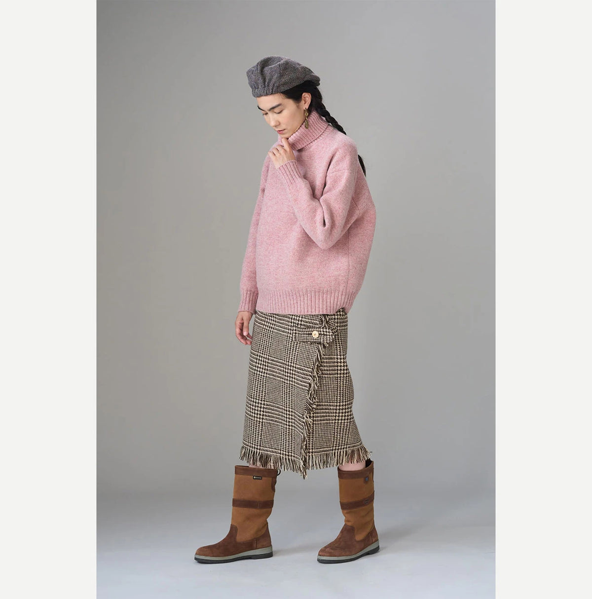 Donegal Tweed Wrapped Skirt
