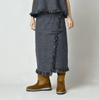 Donegal Tweed Wrapped Skirt