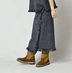 Donegal Tweed Wrapped Skirt