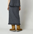Donegal Tweed Wrapped Skirt