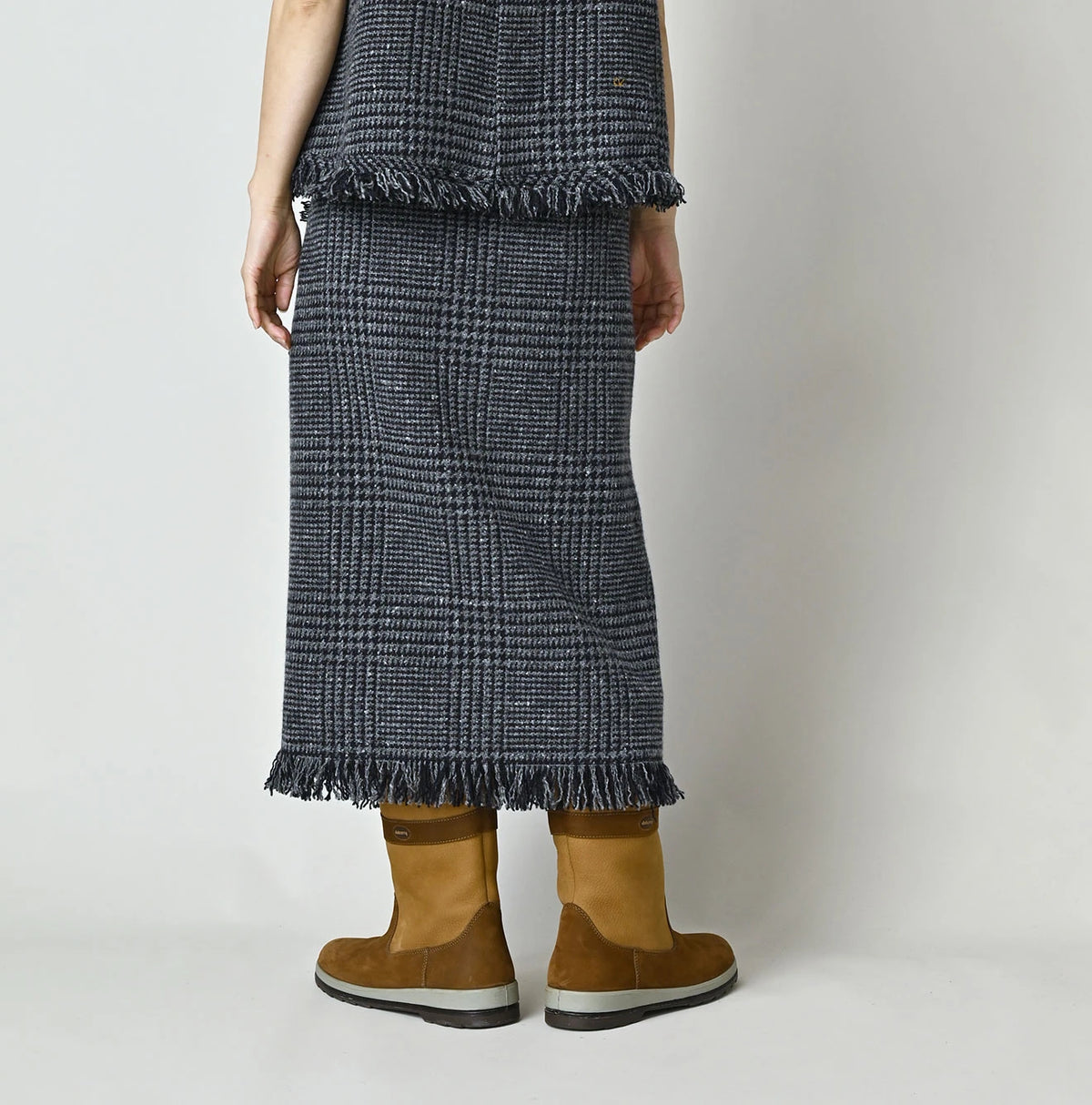 Donegal Tweed Wrapped Skirt