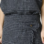Donegal Tweed Wrapped Skirt