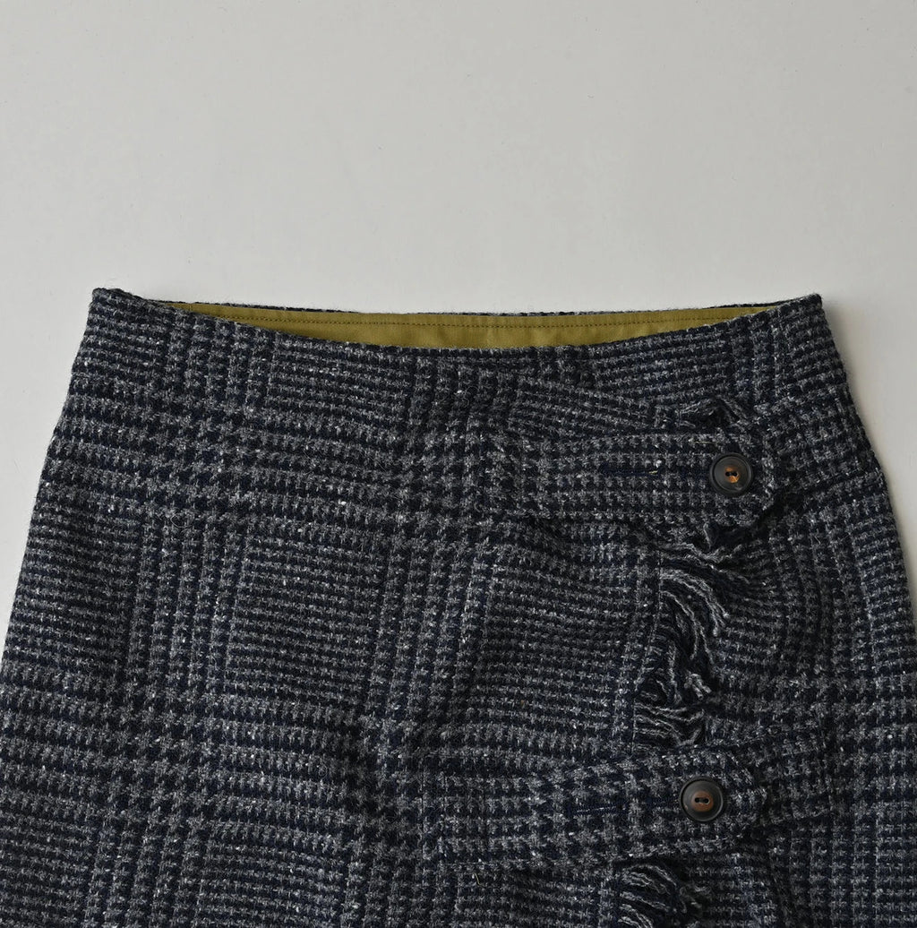 Donegal Tweed Wrapped Skirt