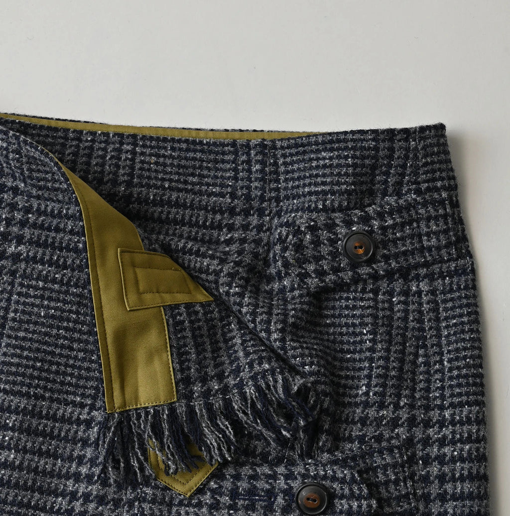 Donegal Tweed Wrapped Skirt