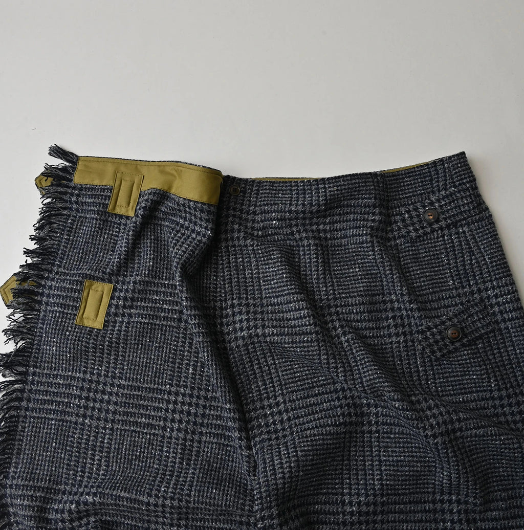 Donegal Tweed Wrapped Skirt