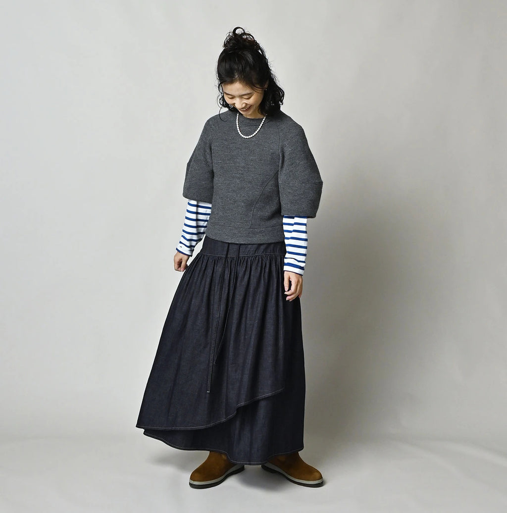 45 Petit Denim Multi Skirt Nou