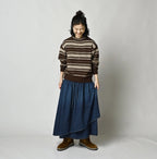 45 Petit Denim Multi Skirt Distressed