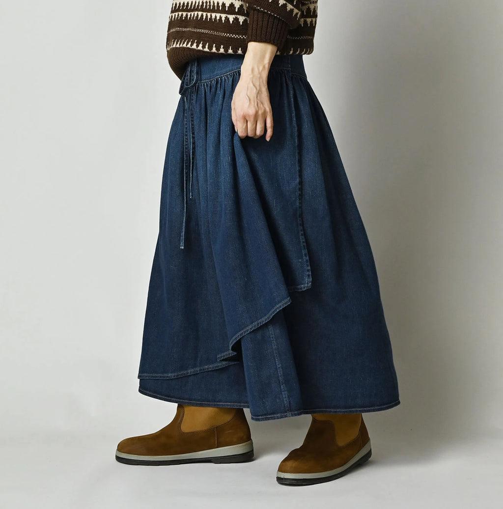 45 Petit Denim Multi Skirt Distressed