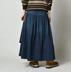 45 Petit Denim Multi Skirt Distressed