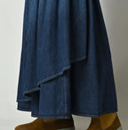 45 Petit Denim Multi Skirt Distressed