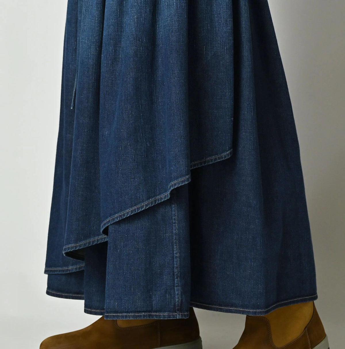 45 Petit Denim Multi Skirt Distressed