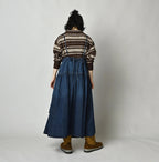 45 Petit Denim Multi Skirt Distressed