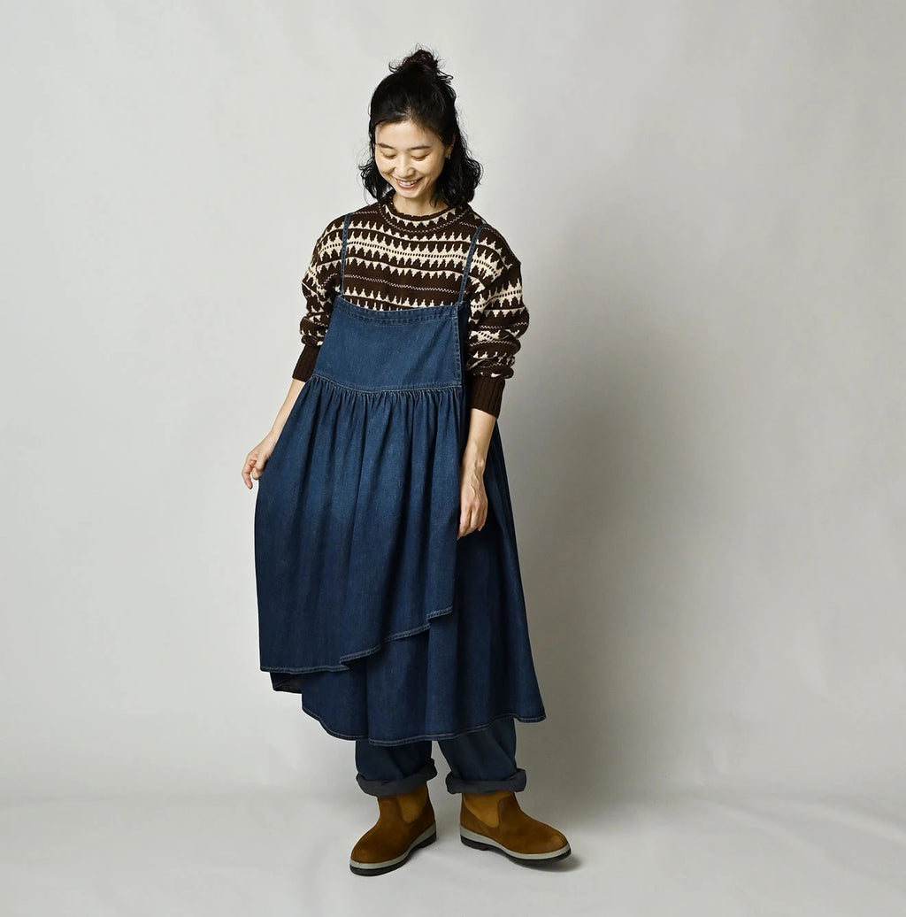 45 Petit Denim Multi Skirt Distressed