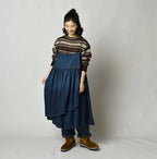 45 Petit Denim Multi Skirt Distressed