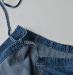 45 Petit Denim Multi Skirt Distressed