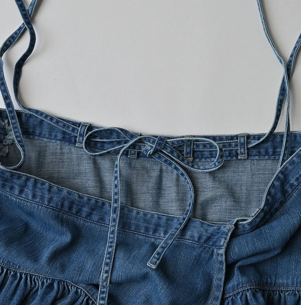 45 Petit Denim Multi Skirt Distressed