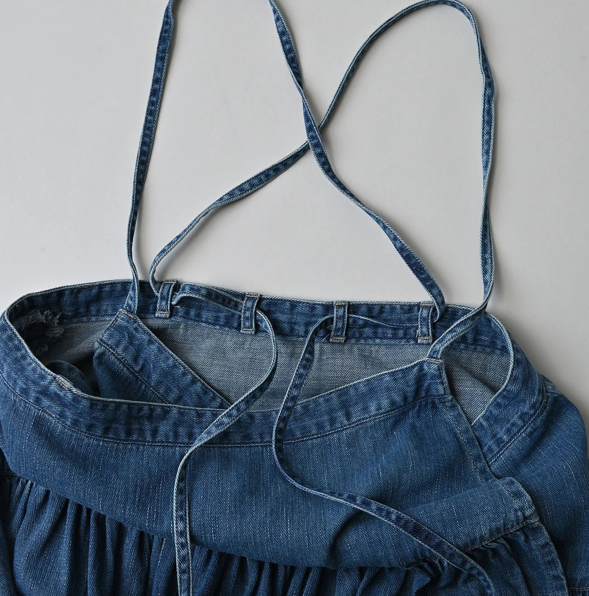 45 Petit Denim Multi Skirt Distressed