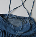 45 Petit Denim Multi Skirt Distressed