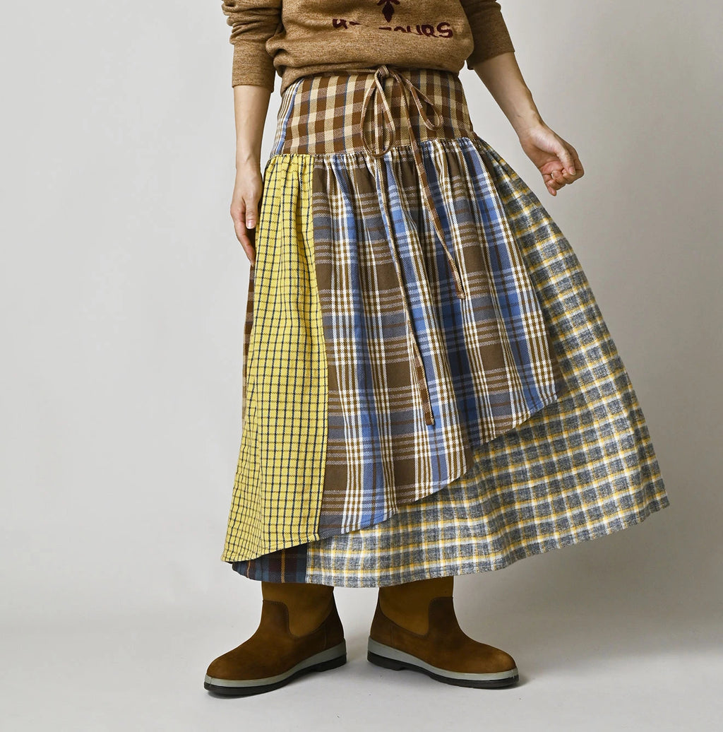 Takaramono Indian Patchwork Multi Skirt