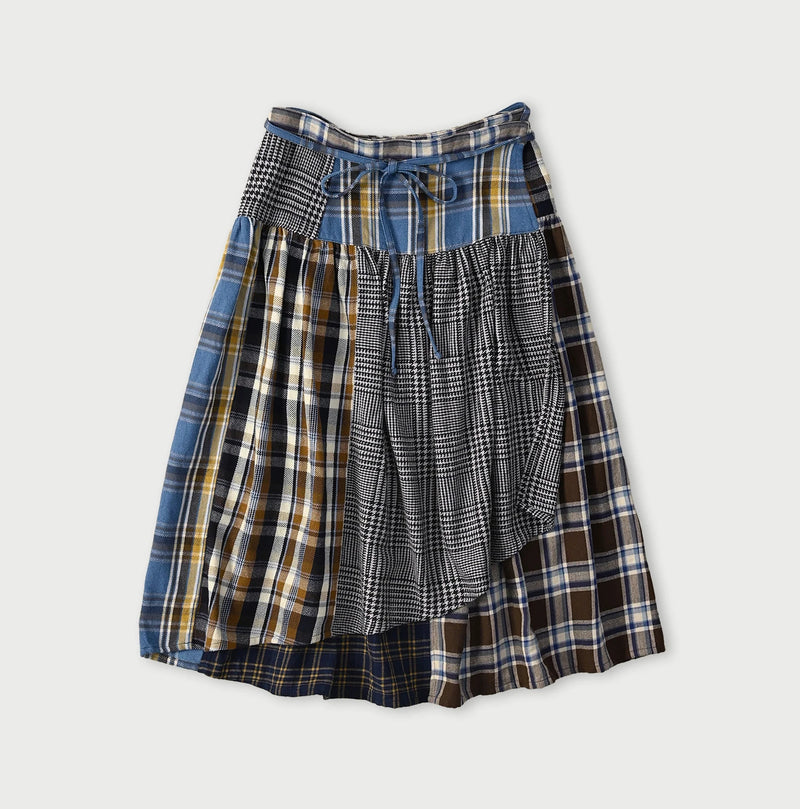 Indigo Takaramono Indian Patchwork Multi Skirt