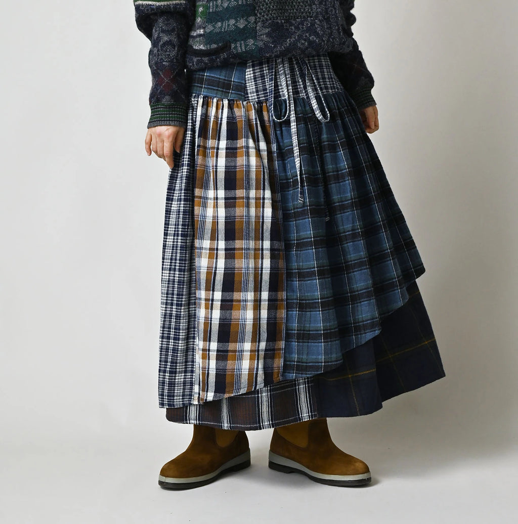 Indigo Takaramono Indian Patchwork Multi Skirt
