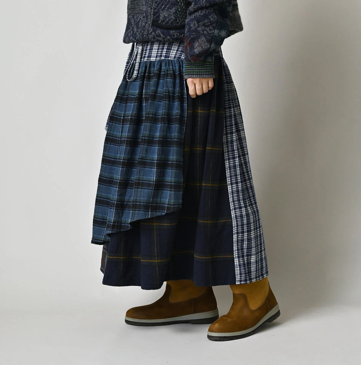 Indigo Takaramono Indian Patchwork Multi Skirt