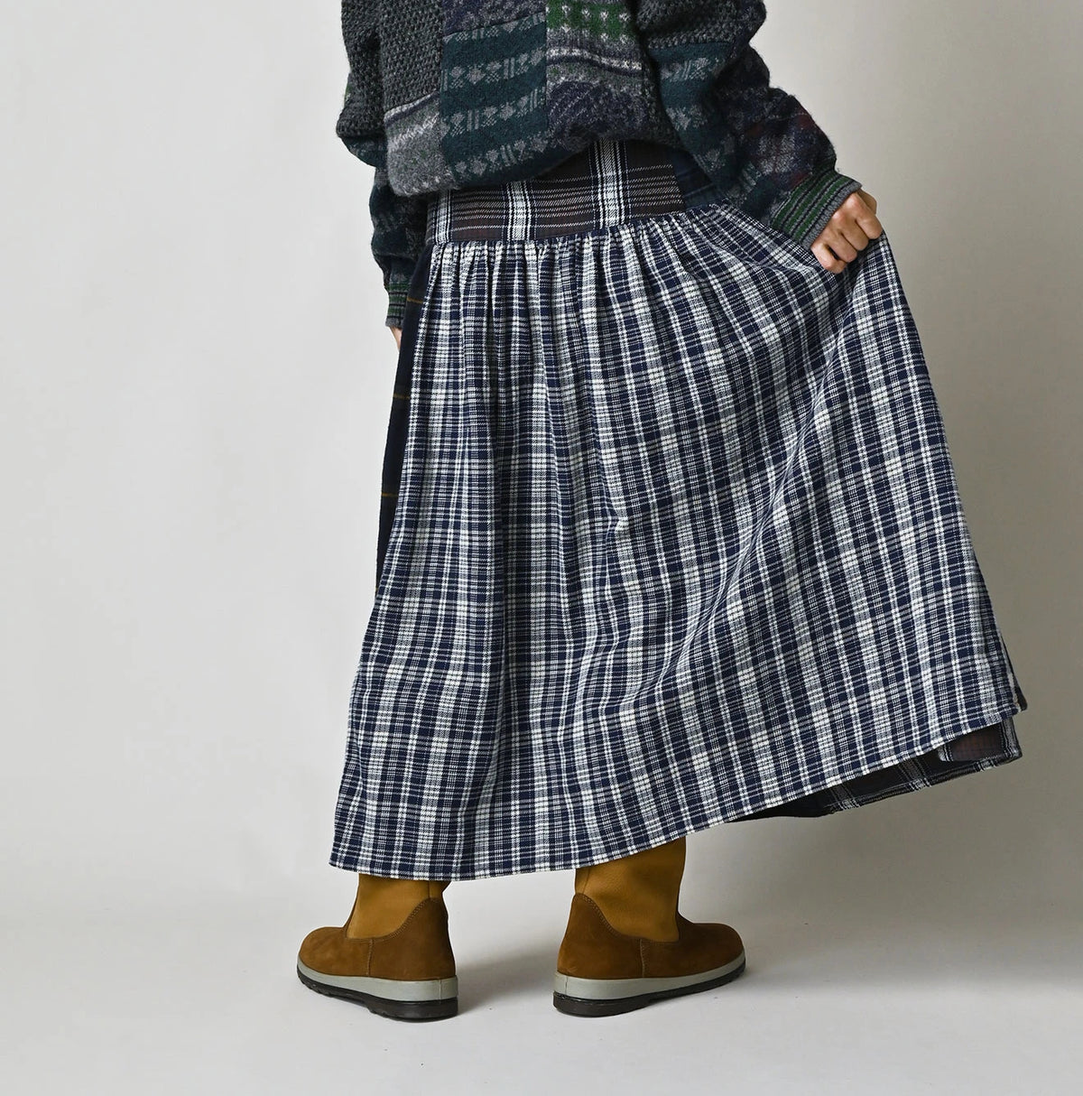 Indigo Takaramono Indian Patchwork Multi Skirt