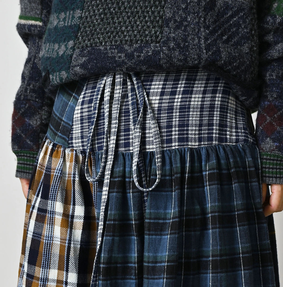 Indigo Takaramono Indian Patchwork Multi Skirt
