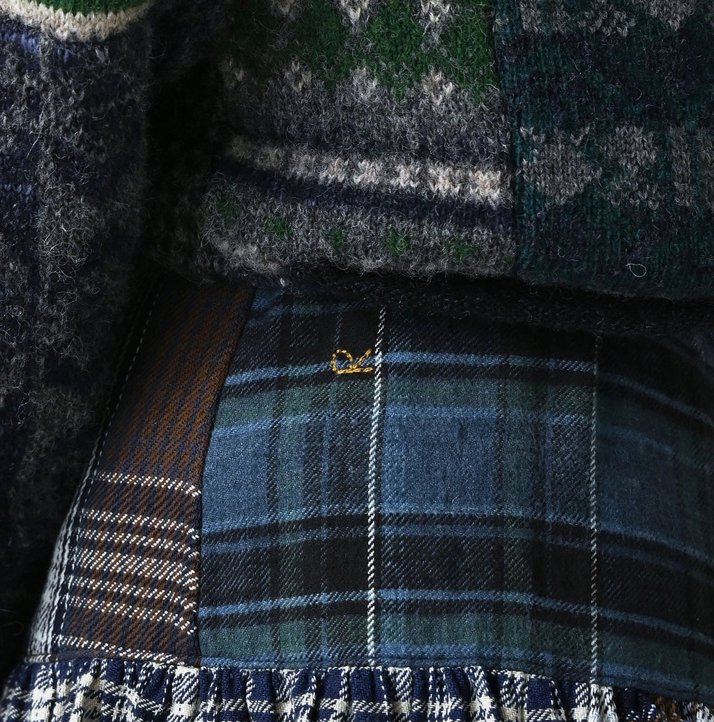 Indigo Takaramono Indian Patchwork Multi Skirt