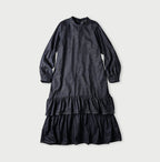 45 Petit Denim Tiered Frill Dress Indigo Nou